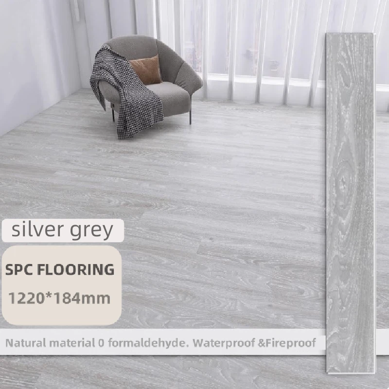 Indoor SPC Flooring Buckle & Groove Wood Grain