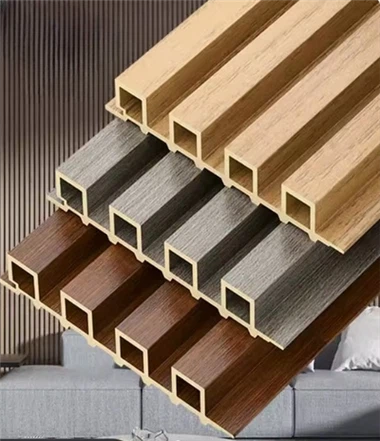 WPC Wall Panel PVC Injam Dekorazzjoni tal-fuljetta ġewwa